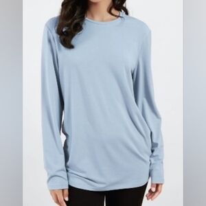 Moshu. Light Blue Long Sleeve Top. Size XL. NWT.